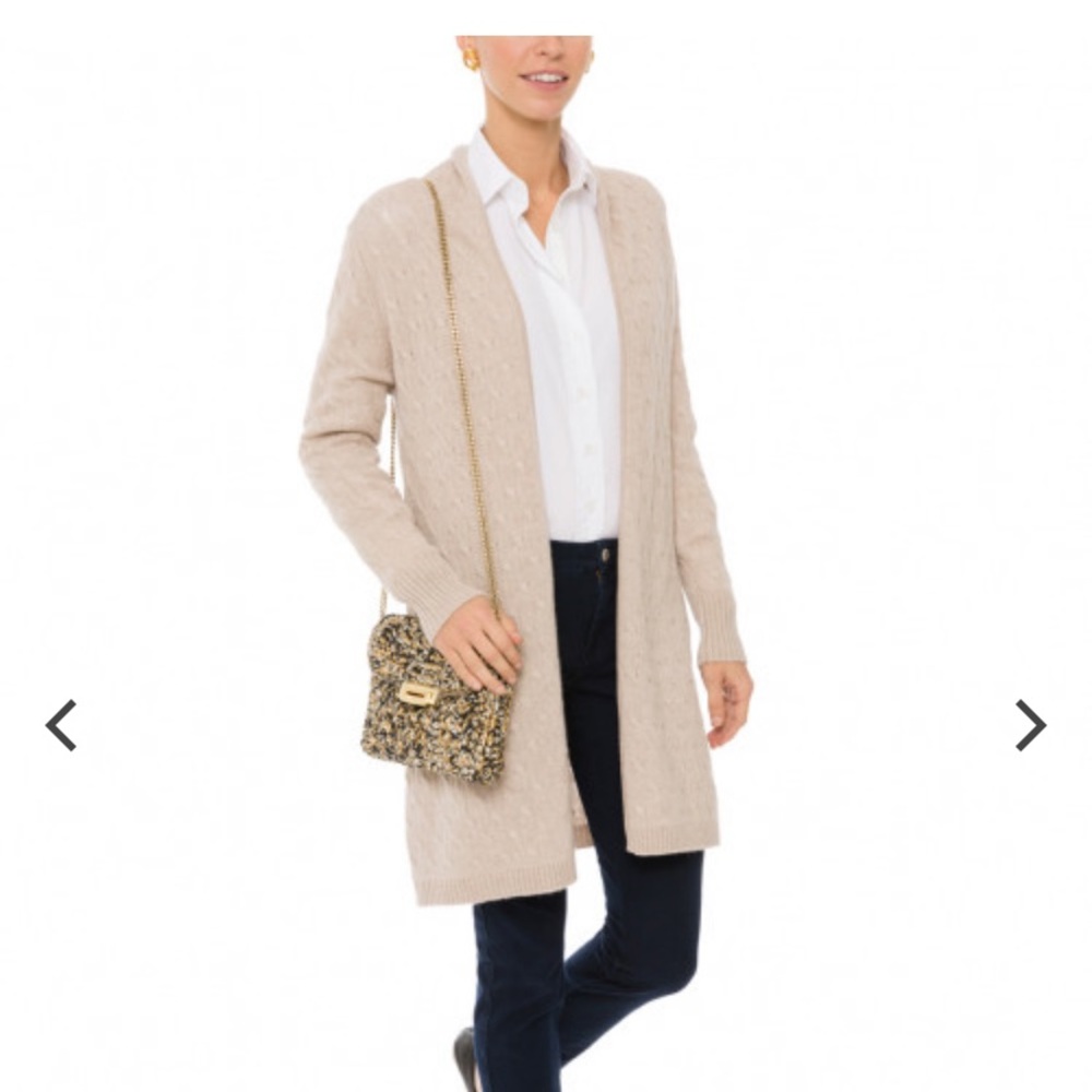 CORTLAND PARK
Sophie Cable Knit Cashmere Cardigan